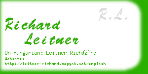 richard leitner business card